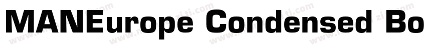 MANEurope Condensed Bold字体转换